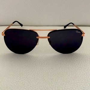 QUAY AUSTRALIA black aviator sunglasses